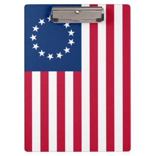 Der Kreis der Sterne, Amerikanische Flagge von Bet Klemmbrett