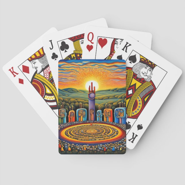 Der Kreis der Vorfahren Spielkarten (Rückseite)