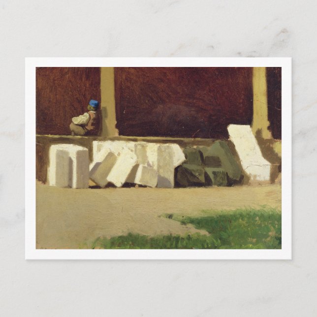 Der Kreuzgang (Öl auf Leinwand) Postkarte (Vorderseite)