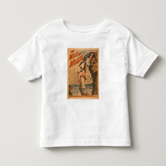 Der Krieg des Reichtums-Theaterplakats Kleinkind T-shirt (Vorderseite)