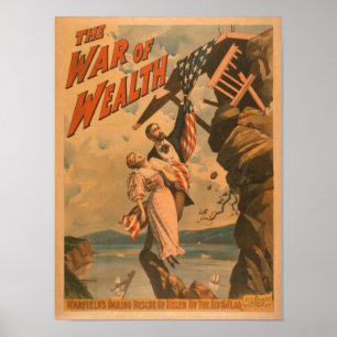 Der Krieg des Reichtums-Theaterplakats Poster
