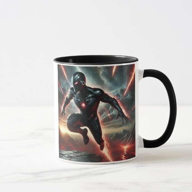 Der Krieger kam aus dem Chaos. Tasse (Rechts)