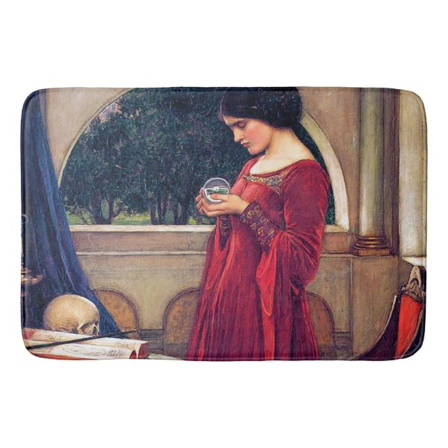 Der Kristallball, John William Waterhouse Badematte (Vorderseite)