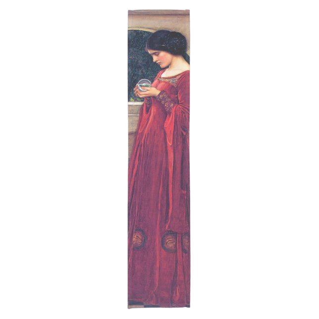 Der Kristallball, John William Waterhouse Kurzer Tischläufer (Vorderseite)