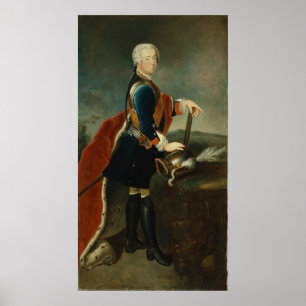 Der Kronprinz Frederick II, c.1736 Poster