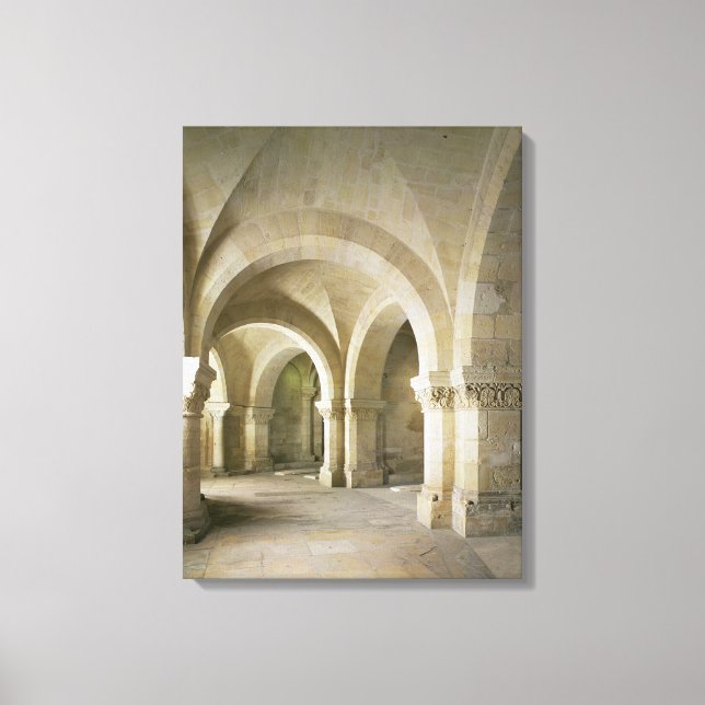 Der Krypt, c.1144 (Foto) Leinwanddruck (Vorderseite)