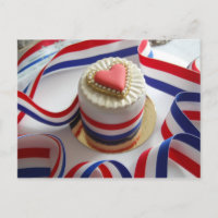 Der Kuchen-Postkarte des französischen