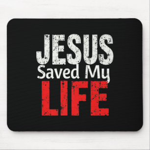 Der kühne Jesus Rettete mein Leben Christliche Gla Mousepad