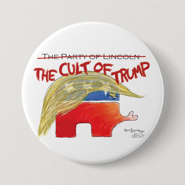 Der Kult des Trumpf-Knopfes Button (Vorderseite)