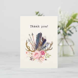 Der kundengerechte Boho Art-Entwurf danken Ihnen Karte