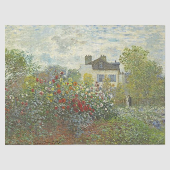 Der Kunstgarten von Argenteuil nach Monet Seidenpapier (Vorderseite)