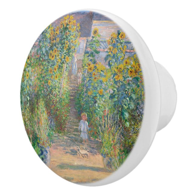 Der Kunstgarten von Claude Monet in Vétheuil Keramikknauf (Rechts)