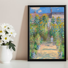 Der Kunstgarten von Claude Monet in Vétheuil Poster