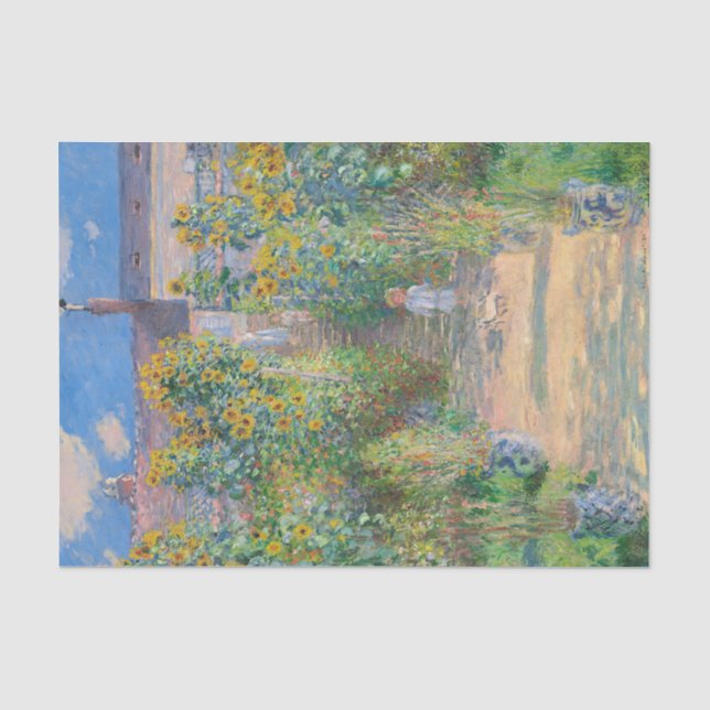 Der Kunstgarten von Claude Monet in Vétheuil Seidenpapier (Vorderseite)