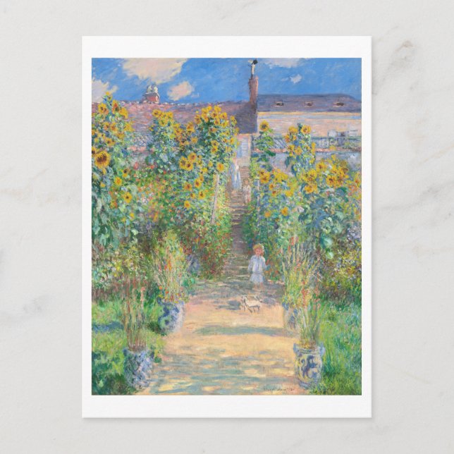 Der Kunstgarten von Claude Monet Malerei Postkarte (Vorderseite)