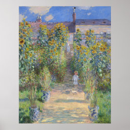 Der Kunstgarten von Vétheuil, Monet Poster