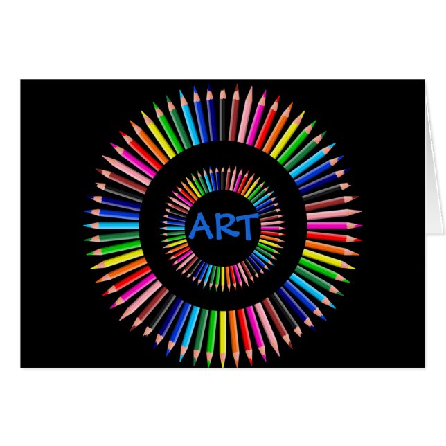 Der Kunstlehrer, farbige Stifte (Vorderseite (Horizontal))