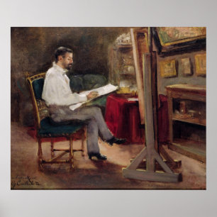 Der Künstler Morot in seinem Studio, c.1874 Poster