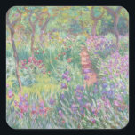 Der Künstlergarten in Giverny (1900) Claude Monet Quadratischer Aufkleber<br><div class="desc">Diese wunderschönen Kunstaufkleber für Scrapbys bestechen durch den schönen Artist's Garden in Giverny (1900), einem postimpressionistischen Gemälde eines blühenden Gartens. Der Artist’s Garden in Giverny (1900) ist eines der vielen Gemälde, die Claude Monet während seiner letzten dreißig Jahre in seinem Garten in Giverny geschaffen hat. Iren in Reihen, die diagonal...</div>