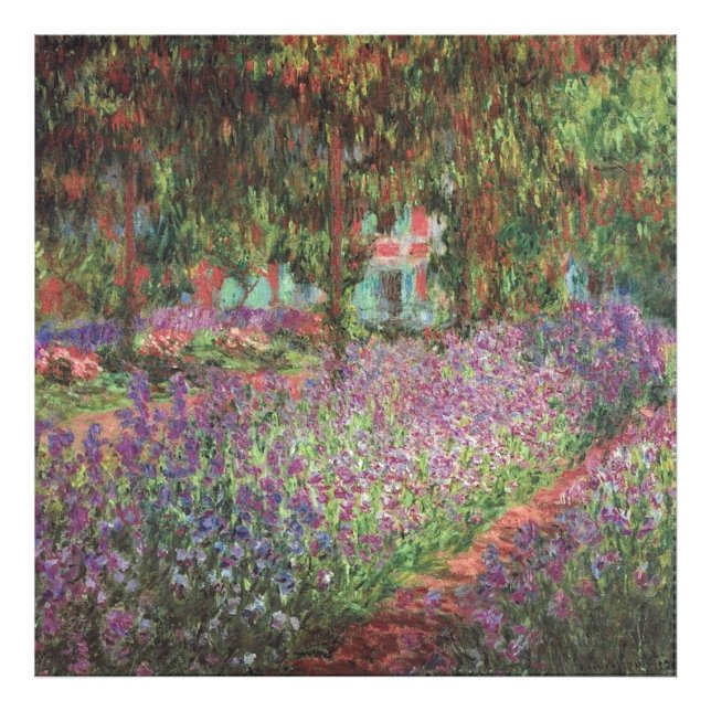 Der Künstlergarten in Giverny von Claude Monet Fotodruck (Vorne)