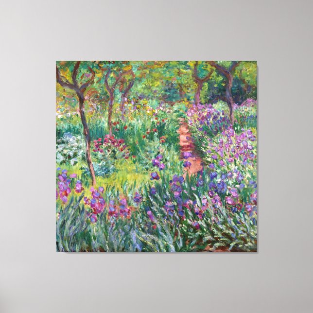 Der Künstlergarten in Giverny von Claude Monet Leinwanddruck (Vorderseite)