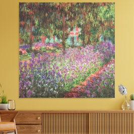 Der Künstlergarten in Giverny von Claude Monet Leinwanddruck