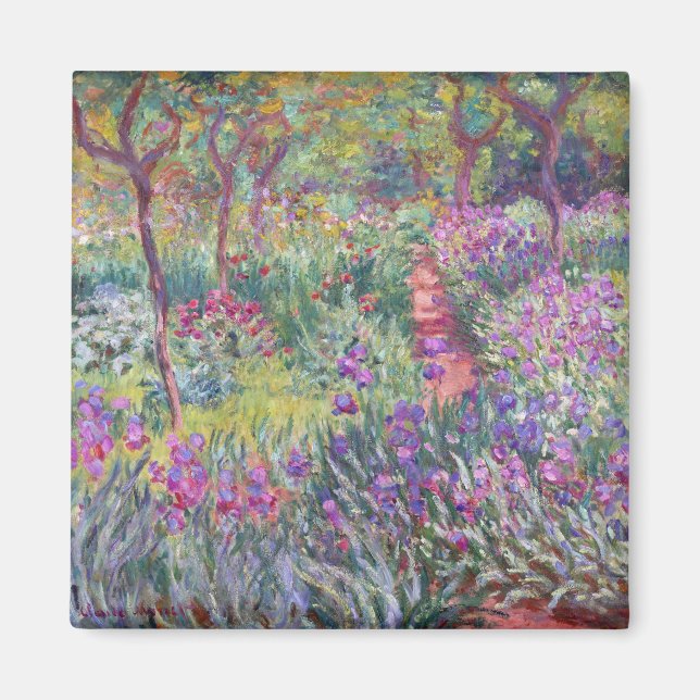 Der Künstlergarten in Giverny von Claude Monet Magnet (Vorne)