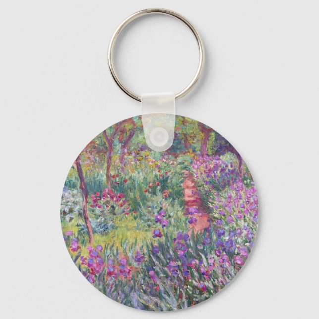 Der Künstlergarten in Giverny von Claude Monet Schlüsselanhänger (Vorderseite)
