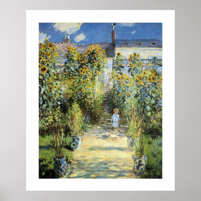 Der Künstlergarten in Vetheuil Poster (Vorne)