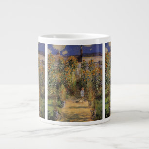 Der Künstlergarten in Vetheuil von Claude Monet Jumbo-Tasse