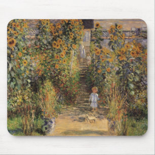 Der Künstlergarten in Vetheuil von Claude Monet Mousepad