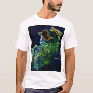 Der künstlerisch gestaltete T - Shirt Gonzo, der k
