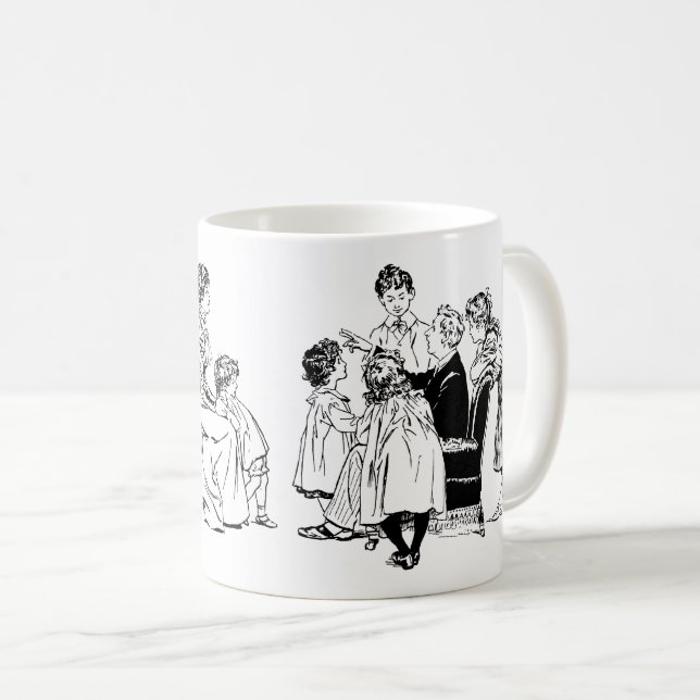 Der Kunstvater des 18. Jahrhunderts erzählt seinen Kaffeetasse (VorderseiteRechts)