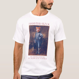 Der kunstvolle Hamster-blauer Jungen-T - Shirt