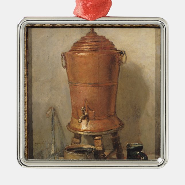 Der kupferne Trinkbrunnen, c.1733-34 Ornament Aus Metall (Vorne)