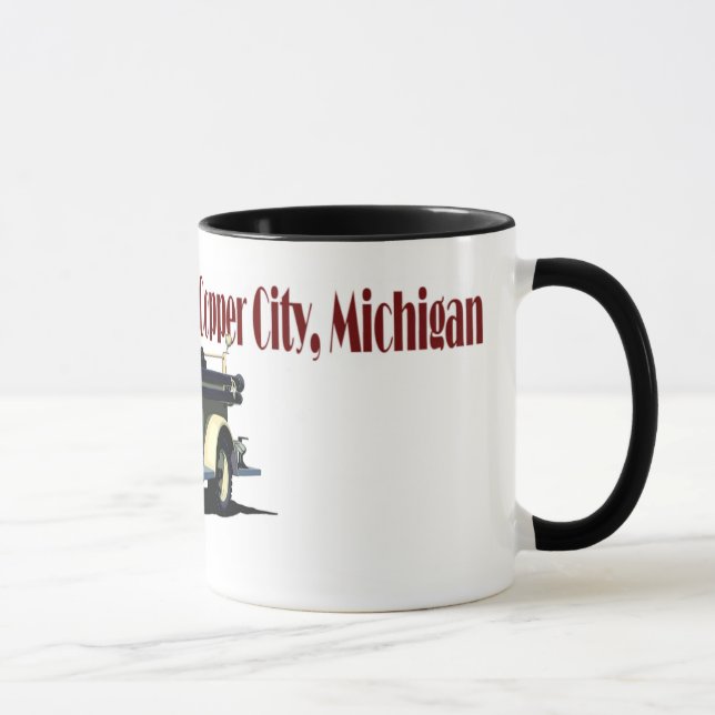 Der Kupferstädter Feuerwehrwagen Tasse (Rechts)