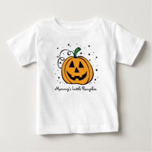 Der Kürbis-Säuglings-T-Shirt der Mama wenig Baby T-shirt