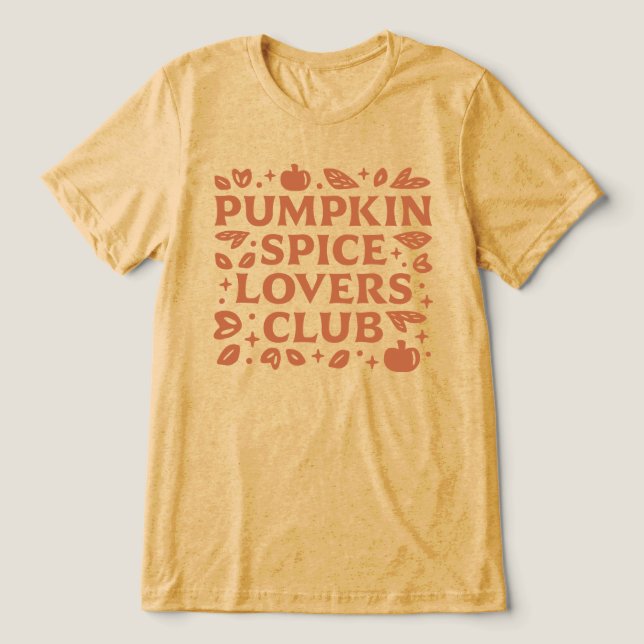 Der Kürbisgespinst-Club Tri-Blend Shirt (Design Vorderseite)