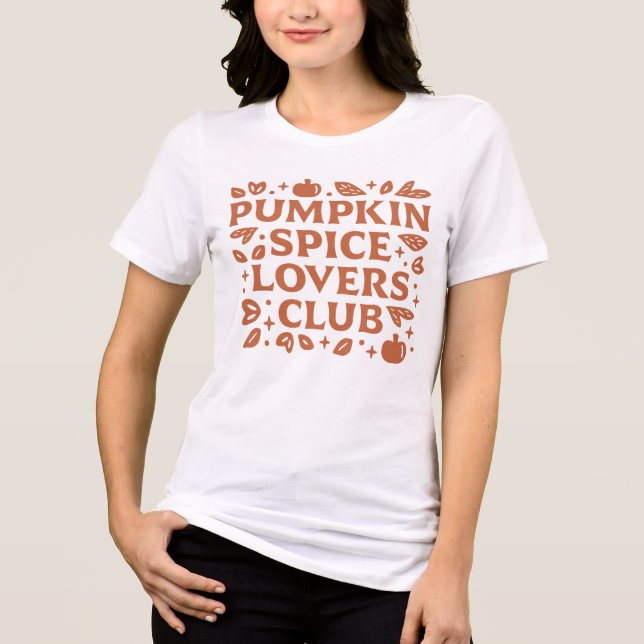 Der Kürbisgespinst-Club Tri-Blend Shirt (Vorderseite)