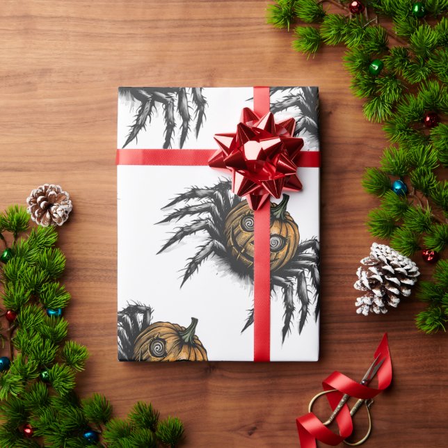 Der Kürbiskopf-Crawler Geschenkpapier (Feiertagsgeschenk)