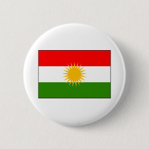Der Kurdistan-Irak-Flagge Button