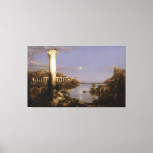 Der Kurs des Reiches: Verwüstung durch ThomasCole Leinwanddruck