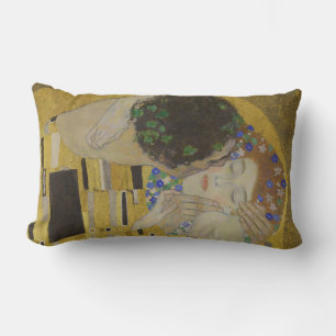 Der Kuss, Art Nouveau Ölgemälde, Gustav Klimt Lendenkissen