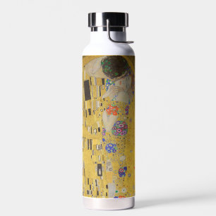 Der Kuss, Art Nouveau Ölgemälde, Gustav Klimt Trinkflasche