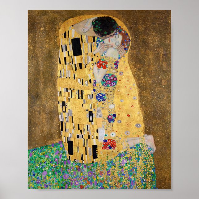Der Kuss der Schürze Gustav Klimt Poster (Vorne)