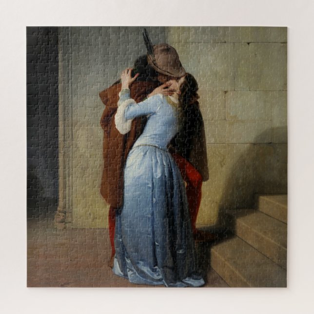 Der Kuss des Paares 1859 Francesco Hayez (Vertikal)