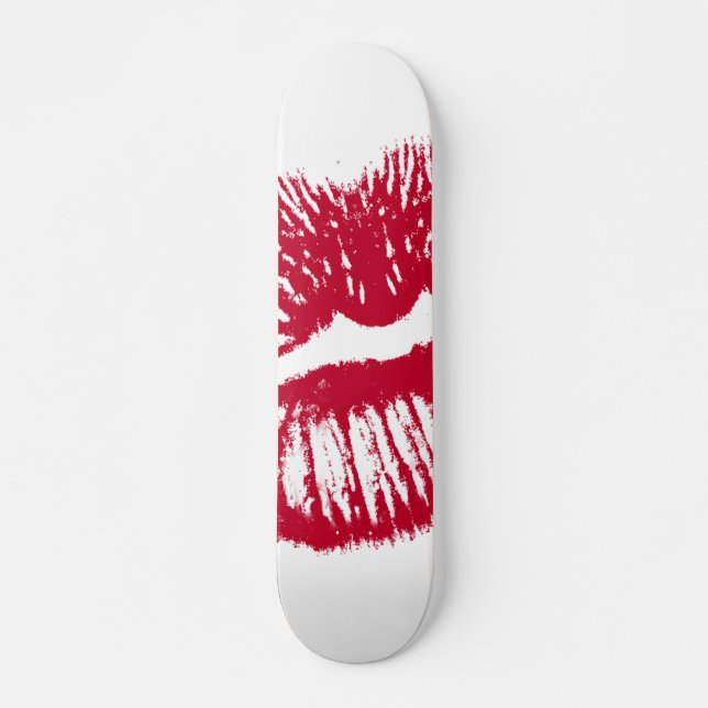 Der Kuss, die roten Lippen Skateboard (Vorne)