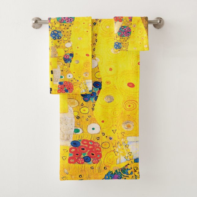 Der Kuss durch Gustav Klimt Badhandtuch Set (Insitu)