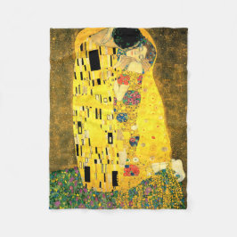 Der Kuss durch Gustav Klimt Fleecedecke