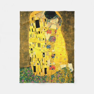 Der Kuss durch Gustav Klimt Fleecedecke